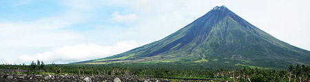 Вулкан Майон, форма вулкана конусообразная