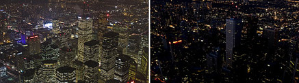 Торонто до и вовремя «Часа Земли»