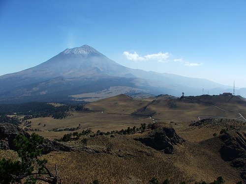 Панорама вулкана